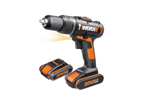 Купить Дрель аккумуляторная WORX WX371.1  20V 2,0Ач кейс фото №4